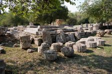 A Hellenistic propylon in Olympia, Greece. Creator: Samuel Magal