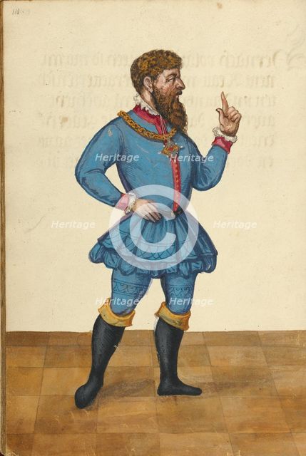 A Herald Wearing a Medal on a Chain, about 1560-1570. Creator: Unknown.