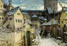 A Heralds, In the morning in the Kremlin 1913. Creator: Vasnetsov, Appolinari Mikhaylovich (1856-1933)