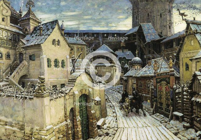 A Heralds, In the morning in the Kremlin', 1913. Creator: Vasnetsov, Appolinari Mikhaylovich (1856-1933).