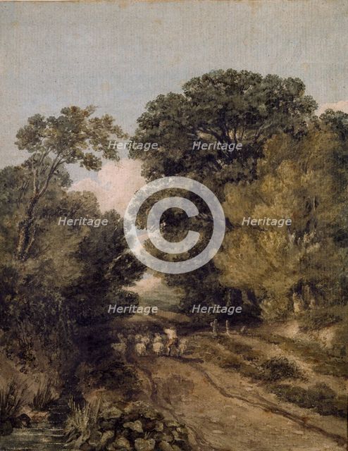 A Herefordshire Lane, c1810-1859. Creator: David Cox the Elder.
