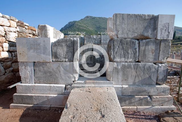A heroon in Messene, Greece. Creator: Samuel Magal.