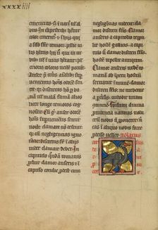 A Heron; De Natura Avium; De Pastoribus et Ovibus, 1277 or after. Creator: Unknown