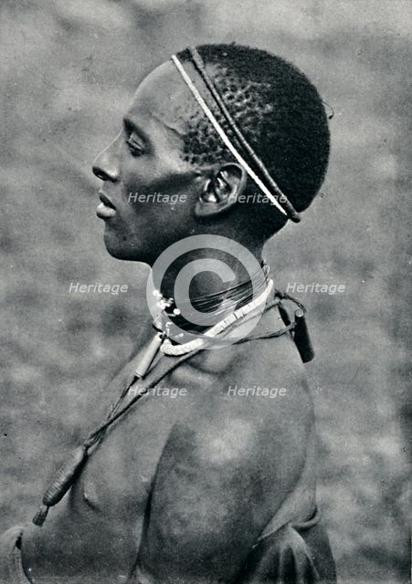 A Hima from Mpororo, Equatorial Africa, west of the Victoria Nyanza, 1912. Artist: Harry Johnston.