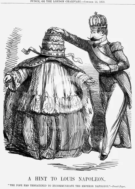 'A Hint to Louis Napoleon', 1859. Creator: Unknown.