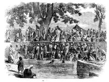 A Hindoo Fair in Cashmere, 1858. Creator: Unknown