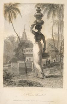 A Hindoo female, 1834-40. Creator: William Daniell