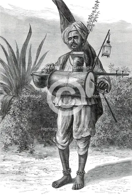 A Hindoo mendicant pilgrim, 1876. Creator: Unknown.