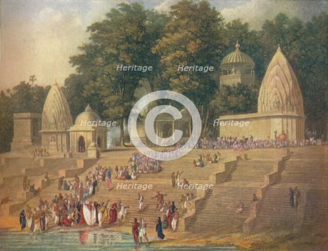 'A Hindu Custom Now Suppressed: Preparations for a Suttee', 1908. Artist: Unknown.