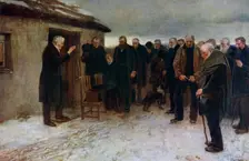 A Highland Funeral 1882, (1912).Artist: Sir James Guthrie