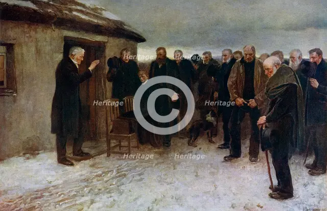 'A Highland Funeral', 1882, (1912).Artist: Sir James Guthrie