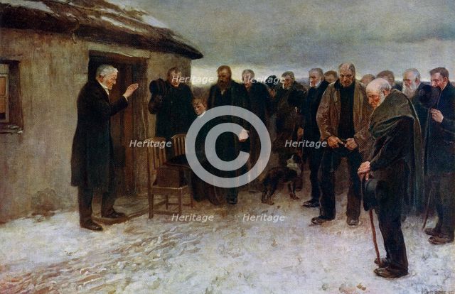 'A Highland Funeral', 1882, (1912).Artist: Sir James Guthrie
