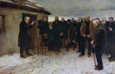 A Highland Funeral 1882, (1912).Artist: Sir James Guthrie