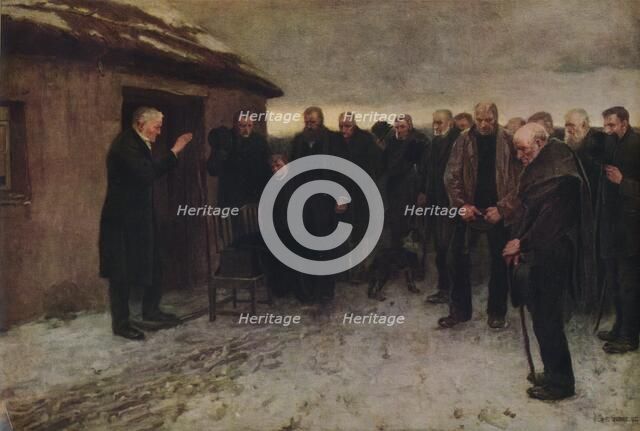 'A Highland Funeral', 1882, (1935).  Creator: Sir James Guthrie.