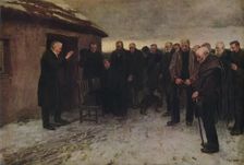 A Highland Funeral 1882, (1935). Creator: Sir James Guthrie