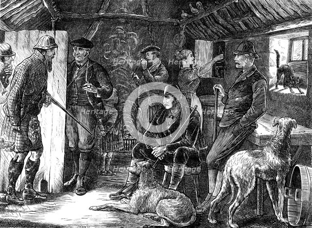 A Highland shelter in a storm, 1871. Creator: Joseph Swain.
