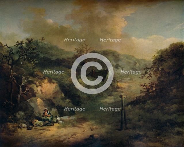 'A Hillside with Tramps reposing', c1793. Artist: George Morland.
