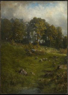 A Hillside Pasture, late 19th-early 20th century. Creator: Robert Crannell Minor