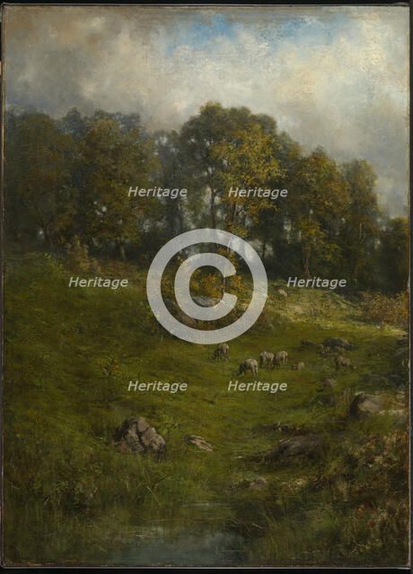 A Hillside Pasture, late 19th-early 20th century. Creator: Robert Crannell Minor.