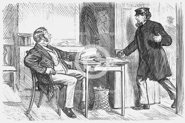 'A Hitch', 1874. Creator: Charles Samuel Keene.