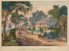 A Home on the Mississippi, 1871. Creators: Nathaniel Currier, James Merritt Ives