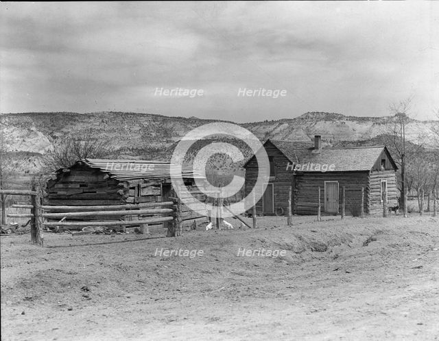 A home after the Utah pattern, Escalante, Utah, 1936. Creator: Dorothea Lange.