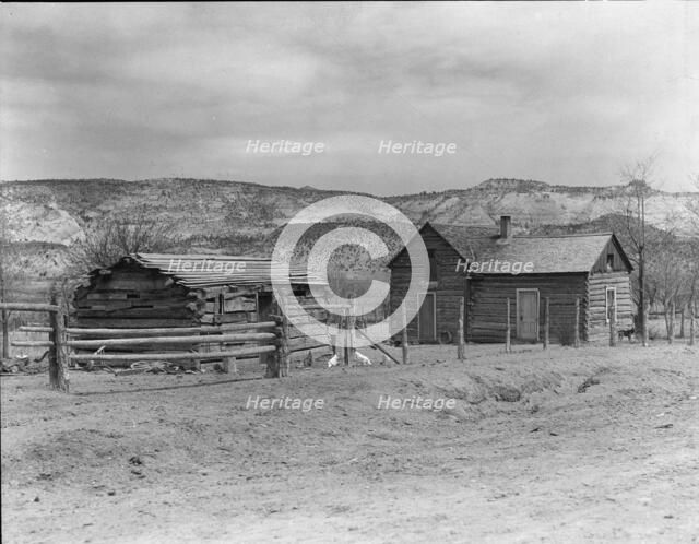 A home after the Utah pattern, Escalante, Utah, 1936. Creator: Dorothea Lange.