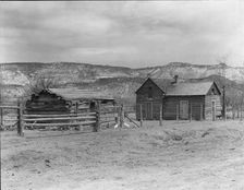 A home after the Utah pattern, Escalante, Utah, 1936. Creator: Dorothea Lange