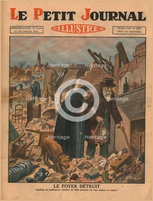 A home destroyed, 1930. Creator: Unknown.