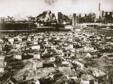 A Hooverville on waterfront of Seattle, Washington, USA, Great Depression, March 1933. Creator: Unknown