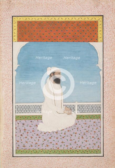 A Holy Man Seated on a Terrace, ca. 1850. Creator: Unknown.