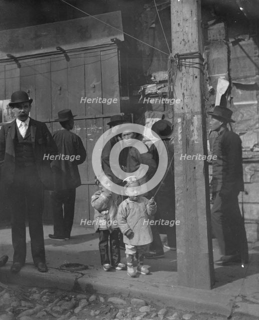 A holiday, Chinatown, San Francisco, between 1896 and 1906. Creator: Arnold Genthe.