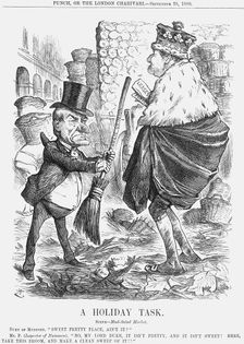 A Holiday Task 1880. Creator: Joseph Swain