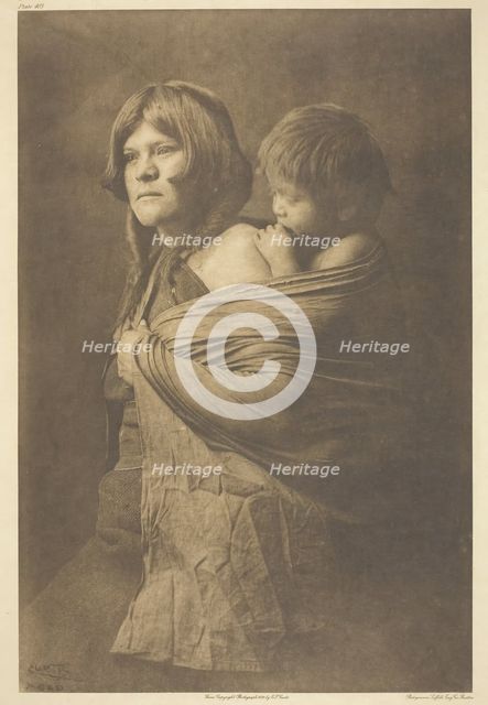 A Hopi Mother, 1921. Creator: Edward Sheriff Curtis.