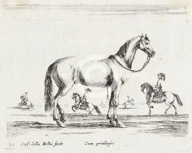 A Horse, 1641. Creator: Stefano della Bella.