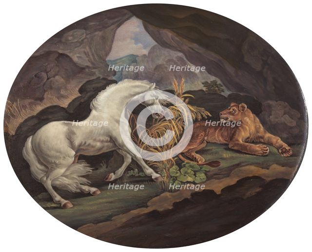 A Horse Frightened by a Lioness, ca. 1800. Creator: Unknown.