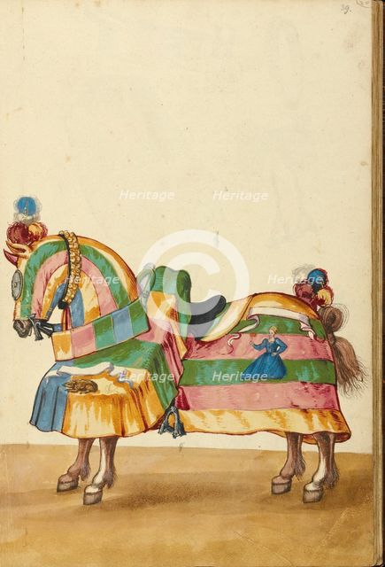 A Horse in Armor, about 1560-1570. Creator: Unknown.