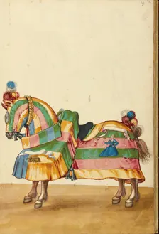 A Horse in Armor, about 1560-1570. Creator: Unknown