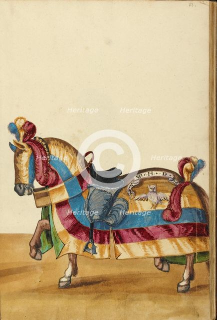 A Horse in Armor, about 1560-1570. Creator: Unknown.