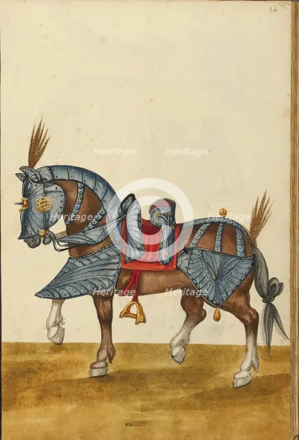 A Horse in Armor, about 1560-1570. Creator: Unknown.