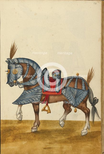 A Horse in Armor, about 1560-1570. Creator: Unknown.