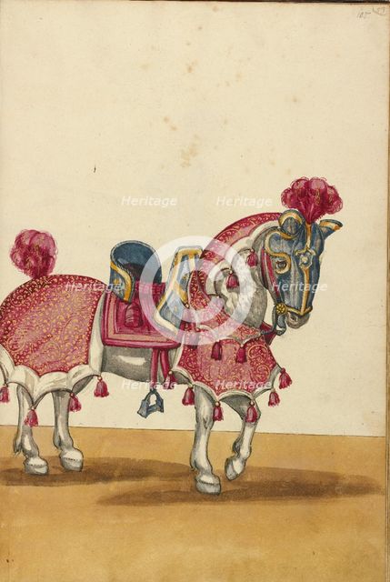 A Horse in Armor, about 1560-1570. Creator: Unknown.