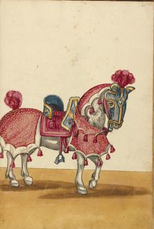 A Horse in Armor, about 1560-1570. Creator: Unknown
