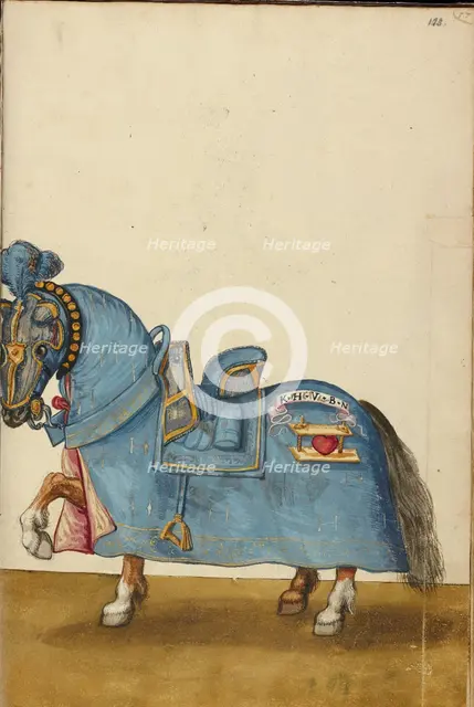 A Horse in Armor, about 1560-1570. Creator: Unknown.
