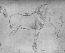 A Horse in Profile to the Right and its Hind-Quarters c1480 (1945). Artist: Leonardo da Vinci