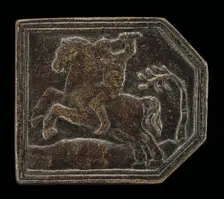 A Horseman, 15th century. Creator: Unknown