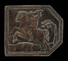 A Horseman, 15th century. Creator: Unknown