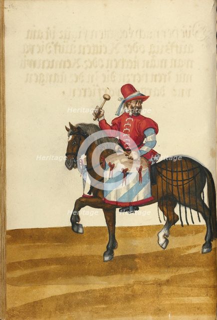 A Horseman with a Drum, about 1560-1570. Creator: Unknown.