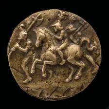 A Horseman and Two Soldiers, late 15th - early 16th century. Creator: Pseudo Melioli