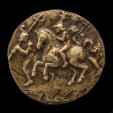 A Horseman and Two Soldiers, late 15th - early 16th century. Creator: Pseudo Melioli